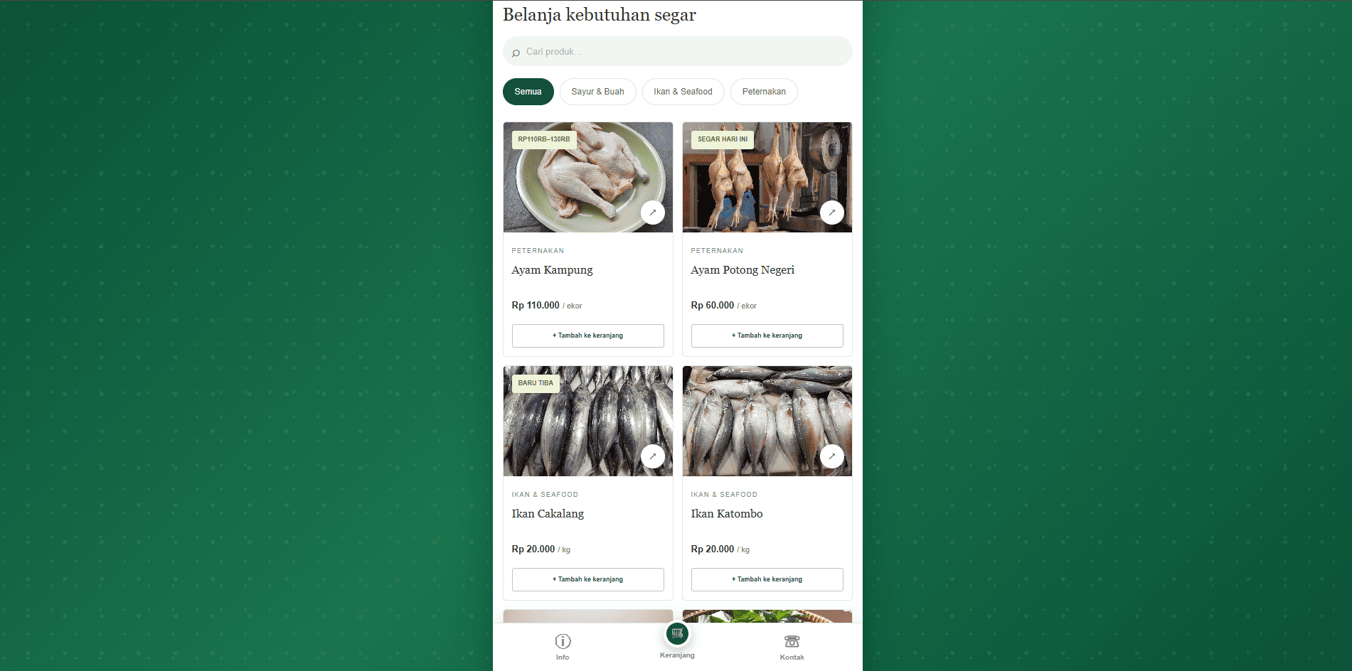Cover TEMPLATE HTML FREE TOKO ONLINE